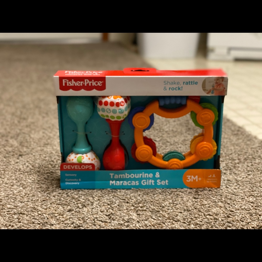 Fisher-Price tambourine & maracas gift set